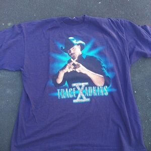 Trace Adkins Blue Graphic Men's Shirt Sz XXL Concert 2009 Tour. (A)